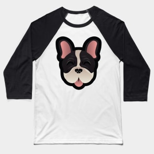 Brindle Pied Frenchie Baseball T-Shirt